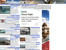 Tablet Screenshot of airreview.com